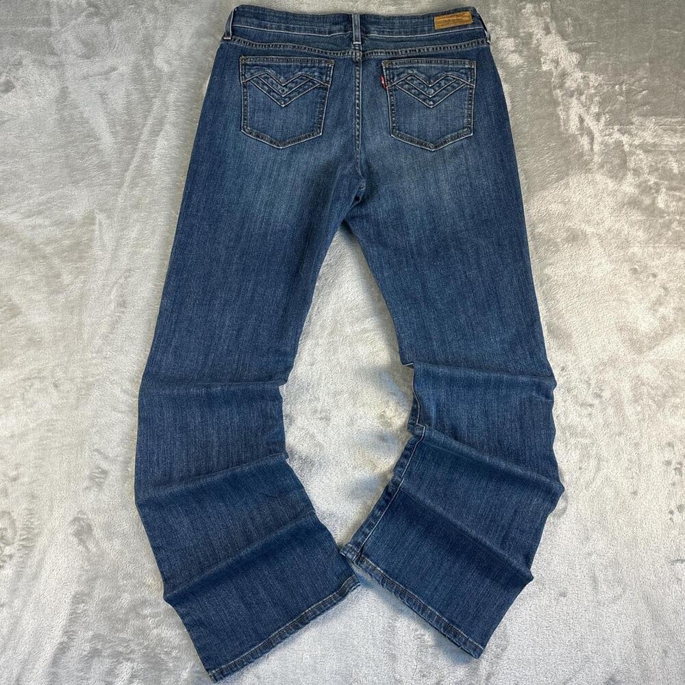 Levi's Dark Blue Flared Wide Leg Jeans